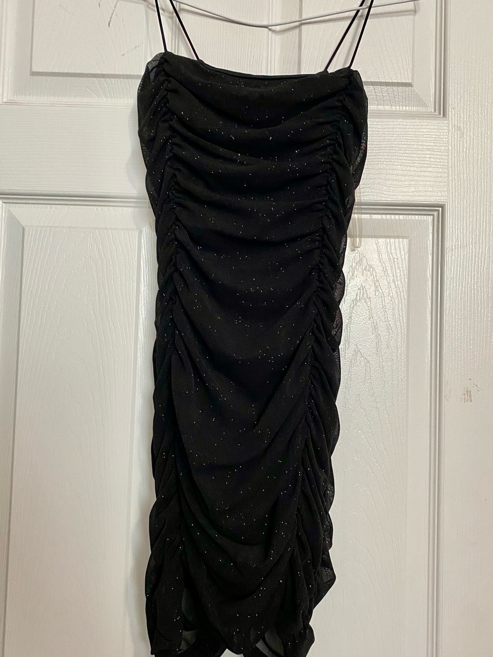 Honey- Shimmer Black Mesh Dress